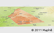 Satellite Panoramic Map of Rab Dhuure, physical outside