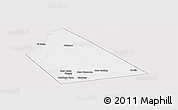 Silver Style Panoramic Map of Rab Dhuure, single color outside