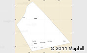 Classic Style Simple Map of Rab Dhuure, single color outside