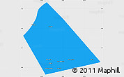 Political Simple Map of Rab Dhuure, single color outside