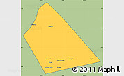 Savanna Style Simple Map of Rab Dhuure, cropped outside