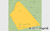 Savanna Style Simple Map of Rab Dhuure