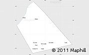 Silver Style Simple Map of Rab Dhuure, single color outside