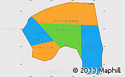 Political Simple Map of Bakool, cropped outside