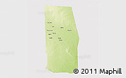 Physical 3D Map of Tiyeeglow, cropped outside