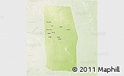 Physical 3D Map of Tiyeeglow, lighten