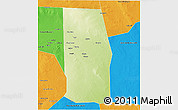 Physical 3D Map of Tiyeeglow, political outside