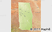 Physical 3D Map of Tiyeeglow, satellite outside