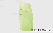 Physical 3D Map of Tiyeeglow, single color outside