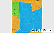 Political 3D Map of Tiyeeglow