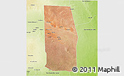 Satellite 3D Map of Tiyeeglow, physical outside