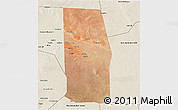 Satellite 3D Map of Tiyeeglow, shaded relief outside