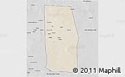 Shaded Relief 3D Map of Tiyeeglow, desaturated