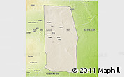 Shaded Relief 3D Map of Tiyeeglow, physical outside