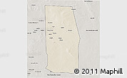 Shaded Relief 3D Map of Tiyeeglow, semi-desaturated