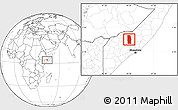 Blank Location Map of Tiyeeglow