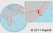 Gray Location Map of Tiyeeglow