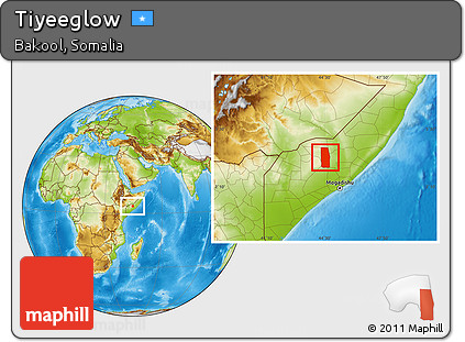 Physical Location Map of Tiyeeglow