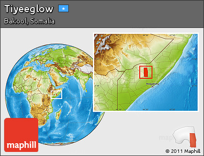 Physical Location Map of Tiyeeglow