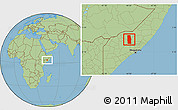 Savanna Style Location Map of Tiyeeglow