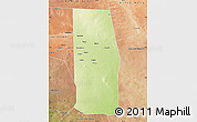 Physical Map of Tiyeeglow, satellite outside