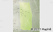 Physical Map of Tiyeeglow, semi-desaturated
