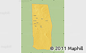 Savanna Style Map of Tiyeeglow, single color outside