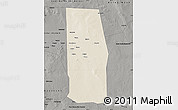 Shaded Relief Map of Tiyeeglow, darken, semi-desaturated