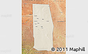 Shaded Relief Map of Tiyeeglow, satellite outside