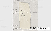 Shaded Relief Map of Tiyeeglow, semi-desaturated