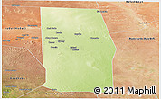 Physical Panoramic Map of Tiyeeglow, satellite outside