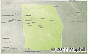 Physical Panoramic Map of Tiyeeglow, semi-desaturated