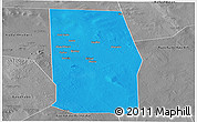 Political Panoramic Map of Tiyeeglow, desaturated