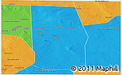 Political Panoramic Map of Tiyeeglow