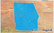 Political Panoramic Map of Tiyeeglow, satellite outside