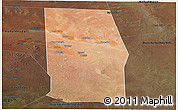 Satellite Panoramic Map of Tiyeeglow, darken