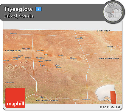 Satellite Panoramic Map of Tiyeeglow