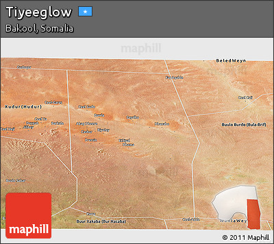 Satellite Panoramic Map of Tiyeeglow