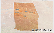 Satellite Panoramic Map of Tiyeeglow, lighten