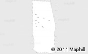 Silver Style Simple Map of Tiyeeglow