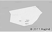 Gray 3D Map of Wajid, single color outside