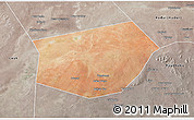 Satellite 3D Map of Wajid, semi-desaturated