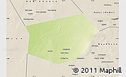 Physical Map of Wajid, shaded relief outside