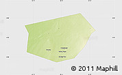Physical Map of Wajid, single color outside
