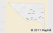 Classic Style 3D Map of Xudur (Hudur), single color outside