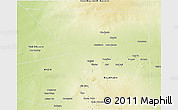 Physical 3D Map of Xudur (Hudur)
