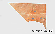 Satellite 3D Map of Xudur (Hudur), single color outside