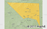 Savanna Style 3D Map of Xudur (Hudur)