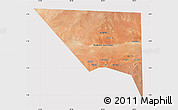 Satellite Map of Xudur (Hudur), cropped outside