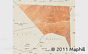 Satellite Map of Xudur (Hudur), shaded relief outside